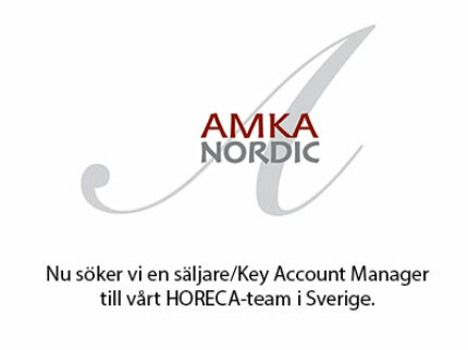 Nu söker vi en säljare/Key Account Manager till vårt HORECA-team i Sverige.